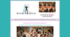 Desktop Screenshot of dancingforacure.net