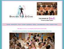 Tablet Screenshot of dancingforacure.net